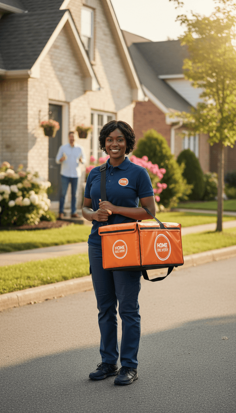 Our team heading out for a day of door-to-door sales